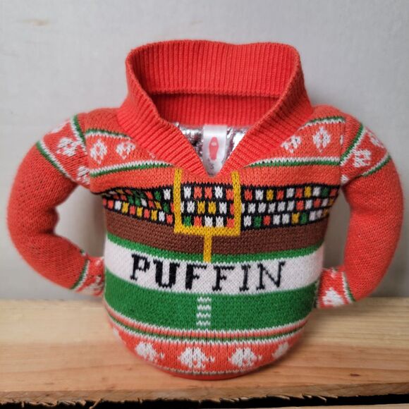 Puffin Sweater Insulated Can Koozie - Small - Picture 1 of 5
